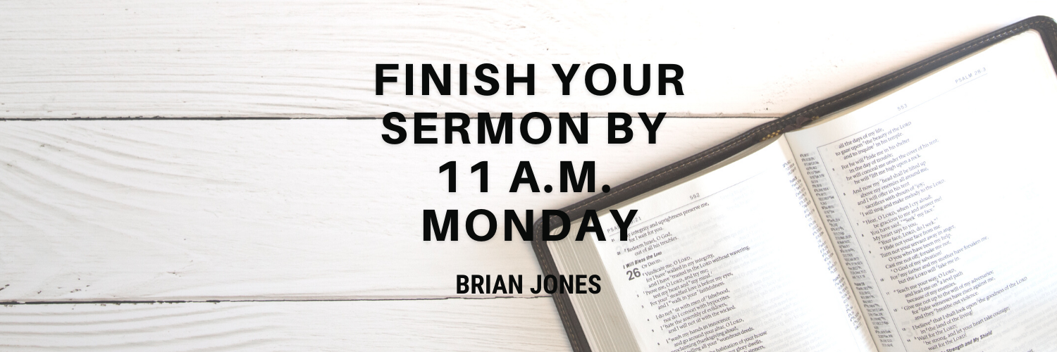 finish the assignment sermon